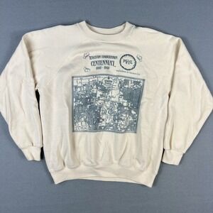 VTG‎ 1991 Lewiston Timber Town Centennial Sweatshirt Fits Large Hanes USA